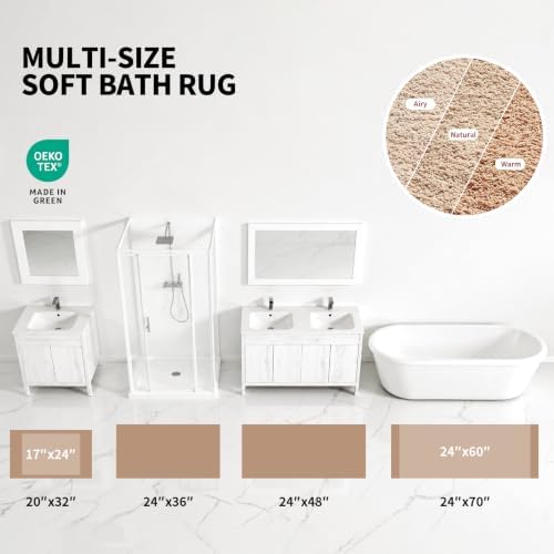 ILANGO Toilet Rugs U Shaped 22" × 24", Soft Absorbent Microfiber Bath Rugs - Image 5