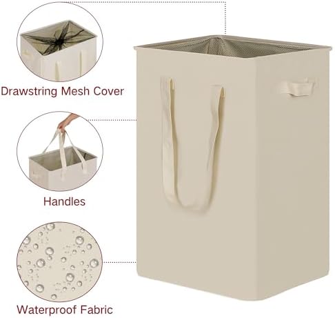 efluky Slim Laundry Basket, Narrow Laundry Hamper - Image 3