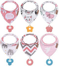 Baby Bandana Drool Bibs 6-Pack and Teething Toys 6-Pack Made by vuminbox