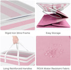 HomeHacks 2 Pack Large Laundry Baskets, Laundry Hampers Bags - Image 2
