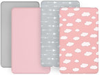 Baby Bassinet Sheets 4 Pack Compatible - Image 2