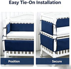 Foldable Rail Covers with Tie Straps, Mesh Soft Wall Padding Panels - Image 3