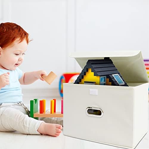 Fabric Foldable Collapsible Storage Cube Bin Organizer Basket - Image 4
