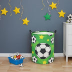 Soccer Kids Laundry Basket Baby Hamper Soccer Toy Storage Bin - Image 5
