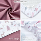 4 Pack Bedside Bassinet Sheets - Image 5