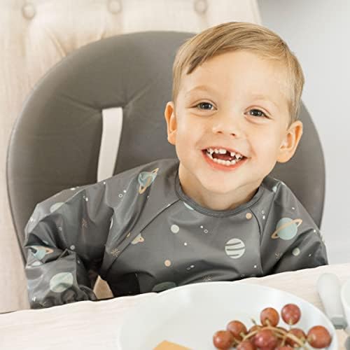 Tiny Twinkle Long Sleeve Bib for Babies & Toddlers | Waterproof Smock Bib for - Image 3