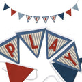 Boys Room Playroom Decor Banner Play Sign Garland Flags by Unknown