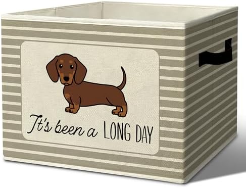 Rustic Dachshund Storage Bins Boxes by Unknown