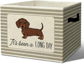 Rustic Dachshund Storage Bins Boxes by Unknown