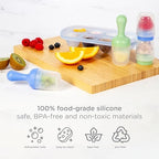 Ubbi Baby Food Feeder and Freezer Tray Set, Silicone Fresh Food Feeder - Image 5