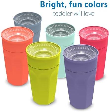 Dr. Brown's Milestones Cheers360 Spoutless Cup, Coral and Purple - Image 3