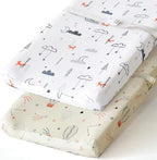 BROLEX Changing Pad Covers for Baby: Boy Girls Ultra Stretchy Soft 2 Pack by BROLEX
