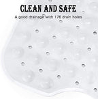 YINENN Bath and Shower Safety Mats 40x16 inch, Non Slip - Image 4