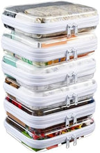 6-Pack Medium Clear Hard Shell Zipper Pouches, Hard Case Pouches by WELPIRT
