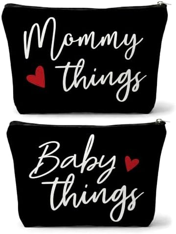 Mommy and Baby Matching Pouch Set, Mommy Things and Baby Things Bags, Gifts by sahjzk