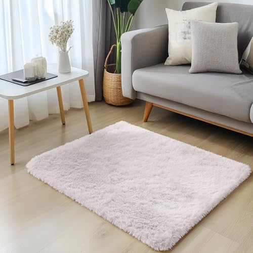 OLANLY 2x2 Machine Washable Small Rug, Soft Fluffy Shaggy Throw Rug - Image 3