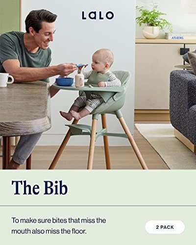 Lalo The Bib, Adjustable Non-Toxic Silicone Baby Bib - Image 2