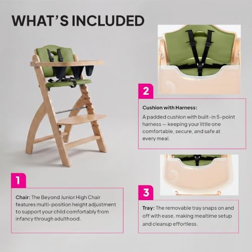 Abiie Beyond Junior Convertible Wooden High Chair - Image 3