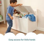 Melissa & Doug Toy Chest, Wooden Toy Storage Box - Image 3