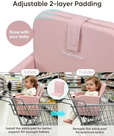 Padded Shopping Cart Seat Cover - Image 3