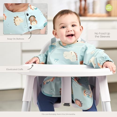 Waterproof Smock Baby Bibs for Eating - Image 6