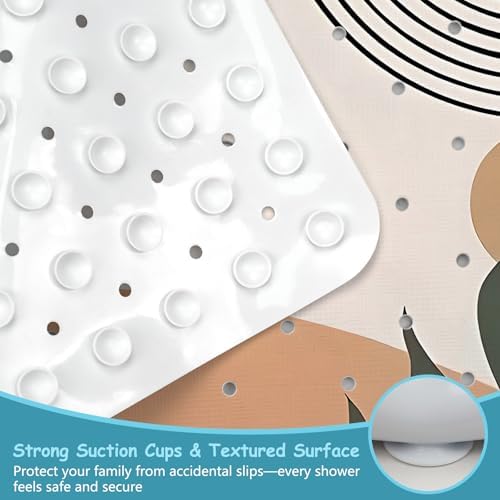 Leaves Square Anti Slip Shower Mats - Image 3