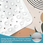Leaves Square Anti Slip Shower Mats - Image 3