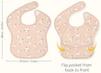 3 Pack Waterproof Baby Bibs for Eating, Mess Proof Feeding Bib - Image 5