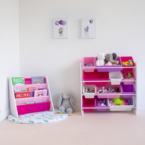 Humble Crew 4-Tier Kids Bookshelf, Nursery Bookcase Organizer - Image 2