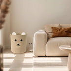 Bear Basket for Nursery, Baby Shower Baskets, Baby Storage Basket - Image 4
