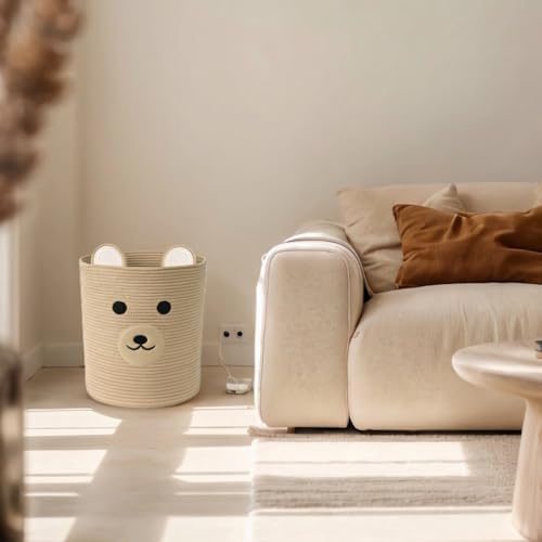 Bear Basket for Nursery, Baby Shower Baskets, Baby Storage Basket - Image 4