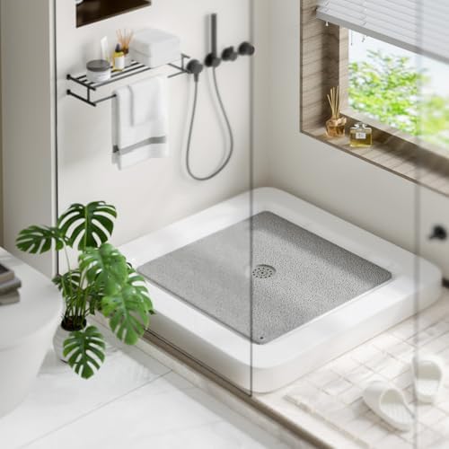 HITSLAM Square Shower Mat, 32 x 32 Inch Non Slip Bath Mat - Image 7