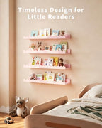 Shario Nursery Book Shelves, Scalloped Shelves, Wall Book Shelves - Image 5