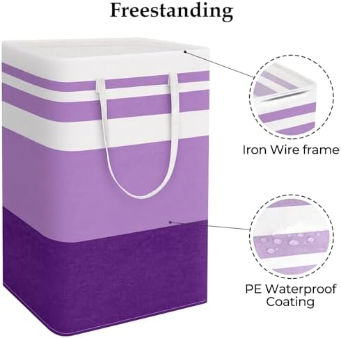 StorageRight Laundry Basket Hamper, 75L Collapsible Clothes Storage - Image 3