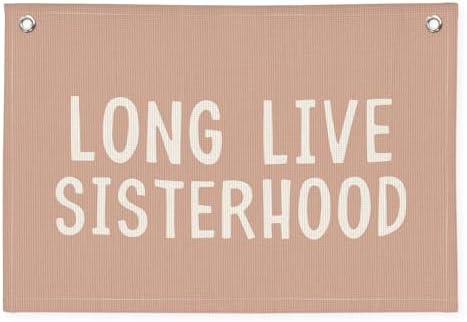 Long Live Sisterhood Nursery Banner by Wheatwin