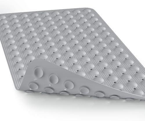 Bath Mat for Tub Shower Mat Non Slip Kids Rubber Shower Tub Mat, 100% Natural by JOYCANO