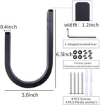 2 Pack Curtain Tiebacks Wood Curtain Holdbacks U Shaped Curtain Hooks Curtain - Image 4
