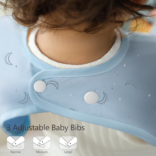 Susurration Baby Long Sleeve Bib Waterproof Sleeved Bib Smock - Image 6