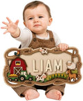 Custom Farm Nursery Name Sign by AydansUniqueFinds