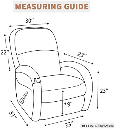 Easy-Going 100% Waterproof Recliner Chair Cover，1-Piece Recliner Slipcover - Image 6