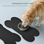 PWTAA Dog Food Mat Anti-Slip Silicone Dog Bowl Mat Thicker Pet Placemat - Image 3