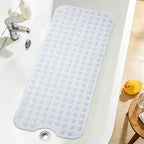 Extra Long Bathtub Mat Non Slip Bath Mat Clear 40"x16" Full Size by NaolotureHome