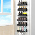 HuggieGems 6 Pack Black Magnetic Spice Rack Organizer by HuggieGems
