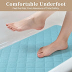 Yolife Bathtub Shower Mat Non Slip, Natural Rubber Bath Tub Floor Liner Mats - Image 6