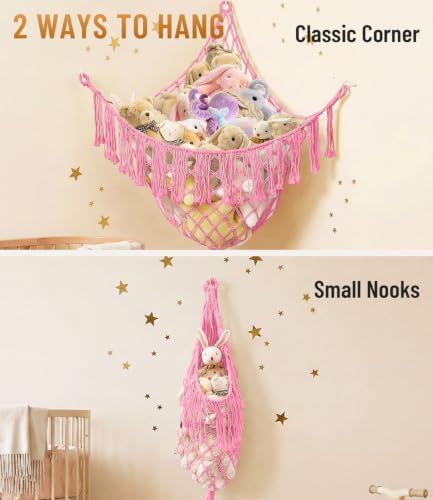Lare Stuffed Animal Storage Hammock Corner Net - Image 4
