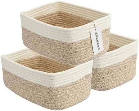 XUANGUO Small Woven Storage Baskets by XUANGUO