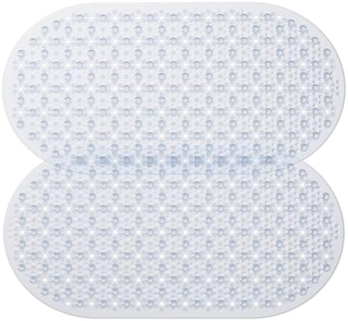 HITSLAM Bathtub Mat Non Slip, 27x15 Inch Bubble Oval Bath Tub Mat by HITSLAM