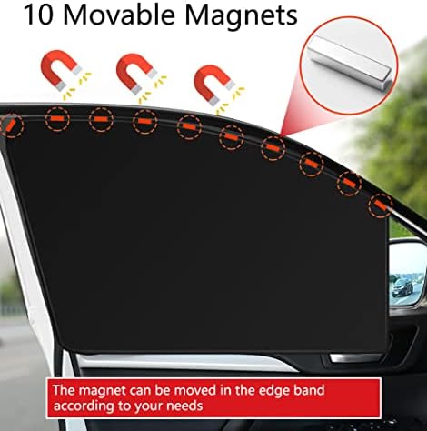 Car Side Window Sun Shades, Window Sunshades Privacy Curtains, 100% Block Light - Image 4