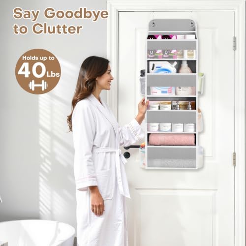 Over the Door Organizer, 4 Large Pocket Hanging Storage - Image 7