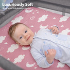 Baby Bedside Bassinet Sheets Fitted, 33”x20” Compatible - Image 7